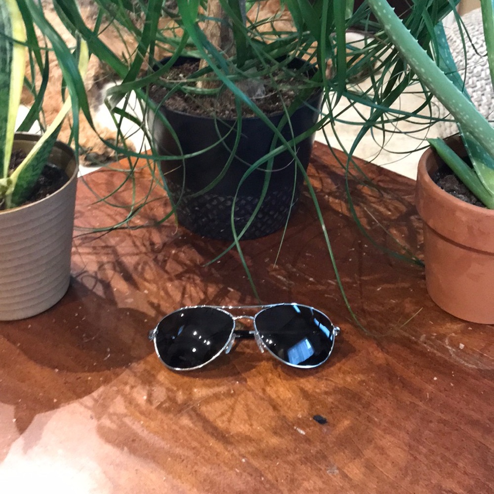Suncloud Silver Aviator Sunglasses